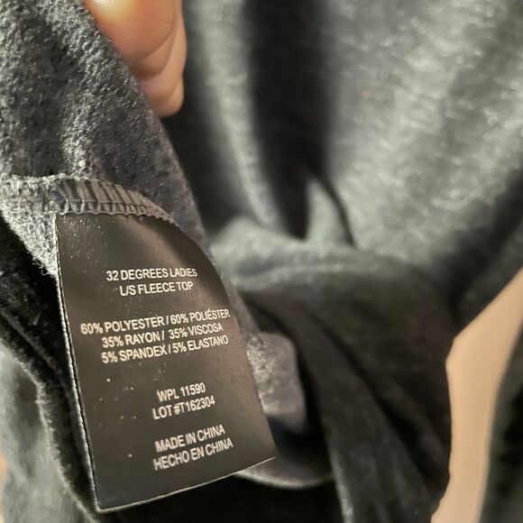 32 Degrees Heat Dark Gray Pullover Sweater Size M GUC - Picture 3 of 11